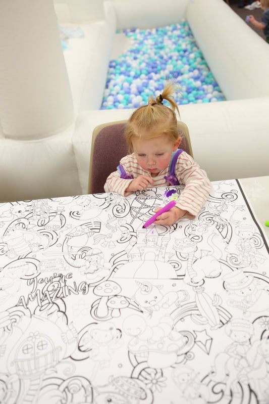 Magical Creatures Everyday Event Poster and Banner | Large Coloring & Activity Poster for Magical Celebrations, Kids, and Parties