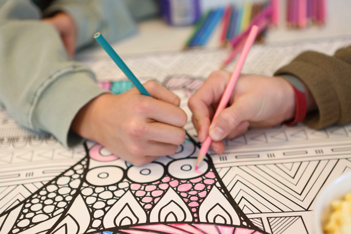Large Rhino Coloring Poster | Jumbo Party Coloring Sheet