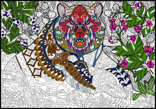 Huge Bear Coloring Poster | Very Large Color Your Own Bear Poster