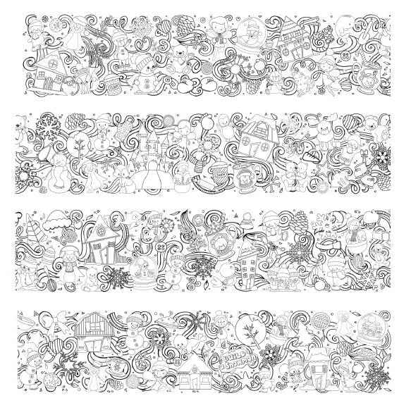 Winter Wonderland 18-Foot Coloring Roll | Indoor Coloring Fun