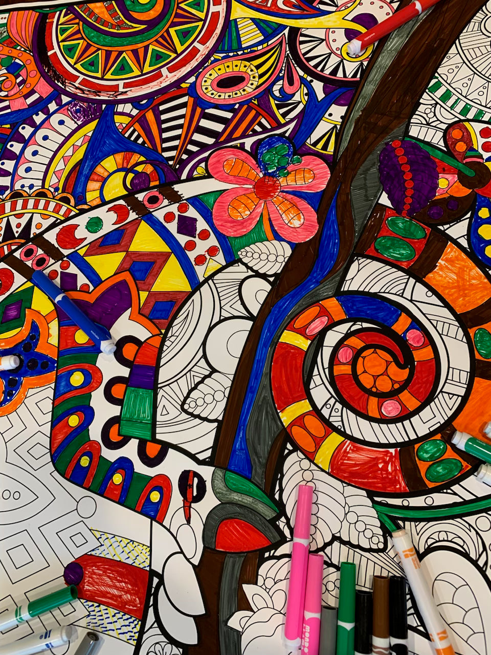 Personalized Giant Chameleon Coloring Poster | Name Coloring