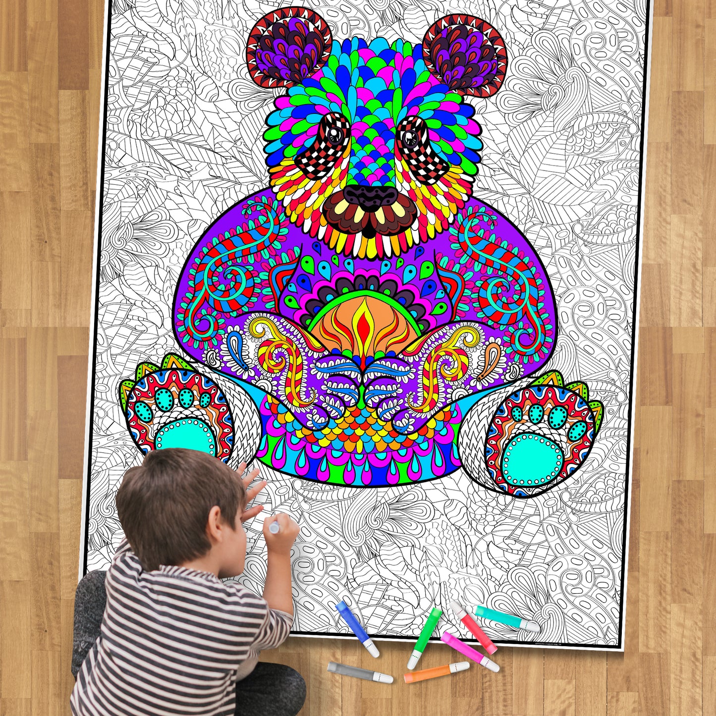 Panda Premium Giant Coloring Poster