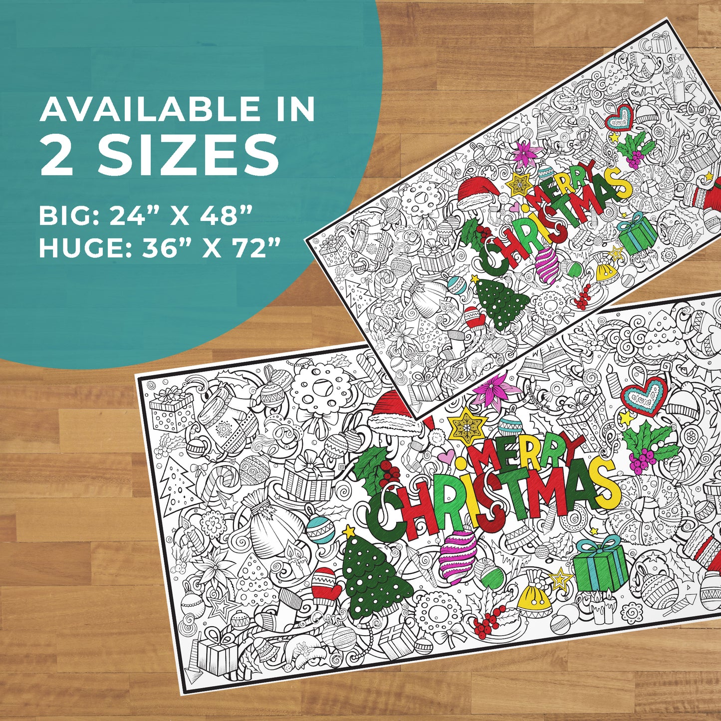 Classic Christmas Coloring Posters