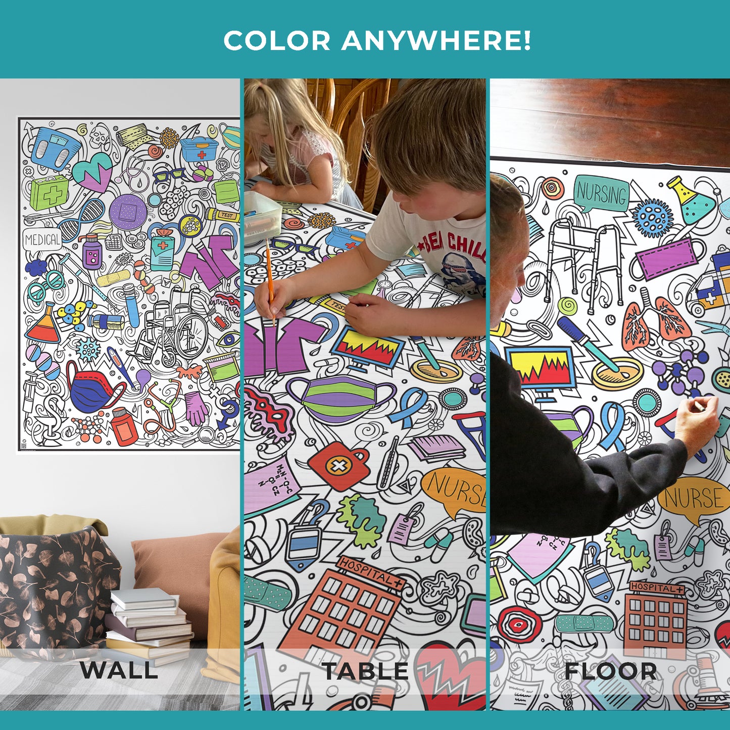 PERSONALIZED Premium Medical Coloring Poster