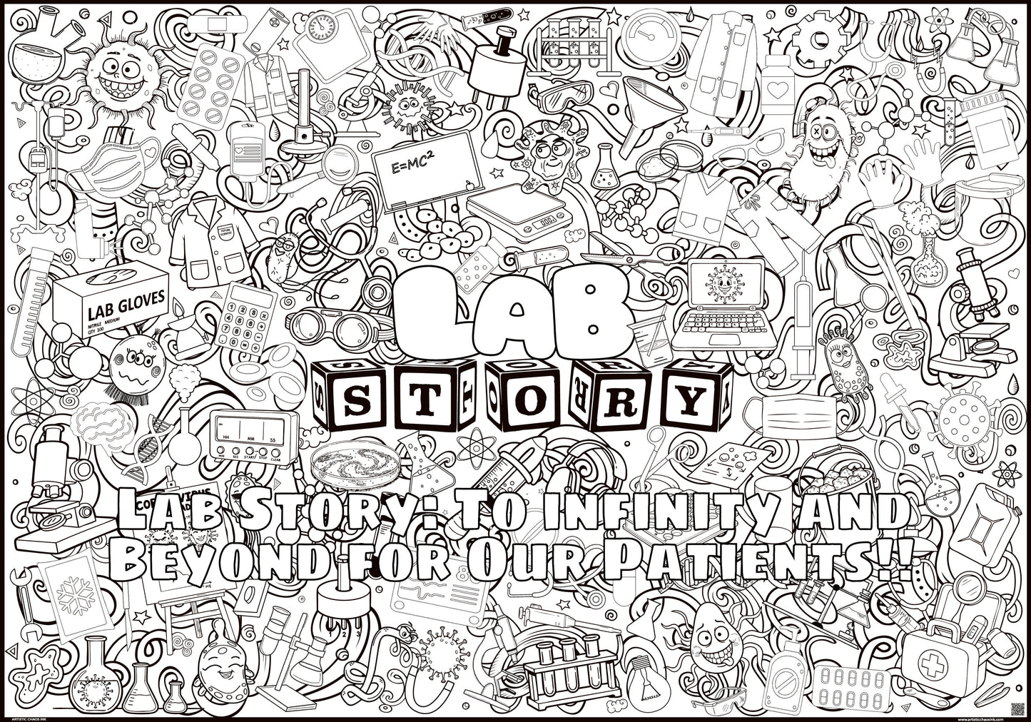 PERSONALIZED Lab Story 2026 Lab Week Giant Coloring Poster