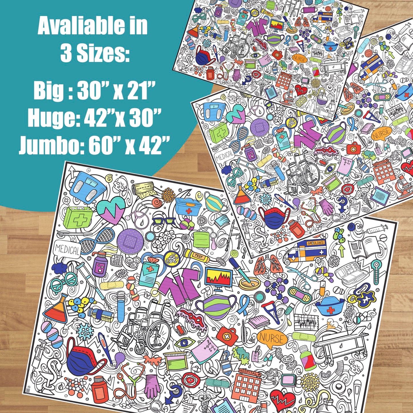 PERSONALIZED Premium Medical Coloring Poster