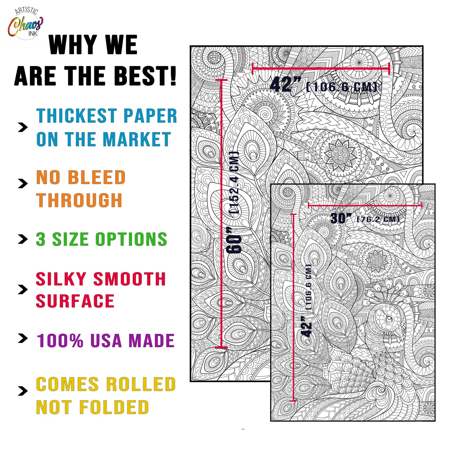 Hanukkah Giant Premium Coloring Poster