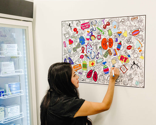 PERSONALIZED Respiratory Therapy Coloring Poster | Group Fun