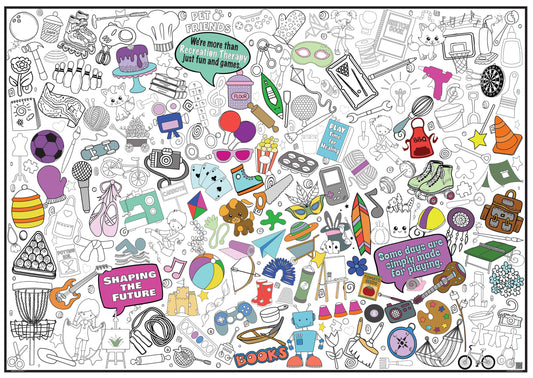 PERSONALIZED Recreation Health Therapy Coloring Poster | Expressive