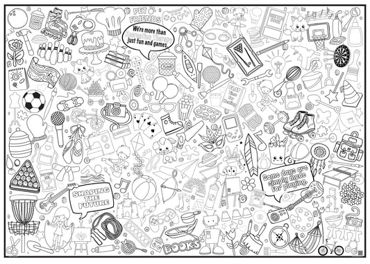 PERSONALIZED Recreation Health Therapy Coloring Poster | Expressive