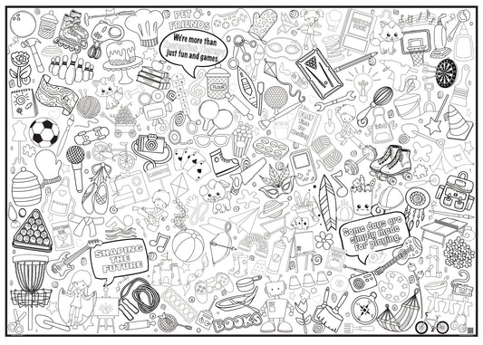 Recreation Health Therapy Coloring Poster – Occupational Health Nurse Week Appreciation Wall Art, Large Group Coloring Activity, Therapy & RT Staff Wellness