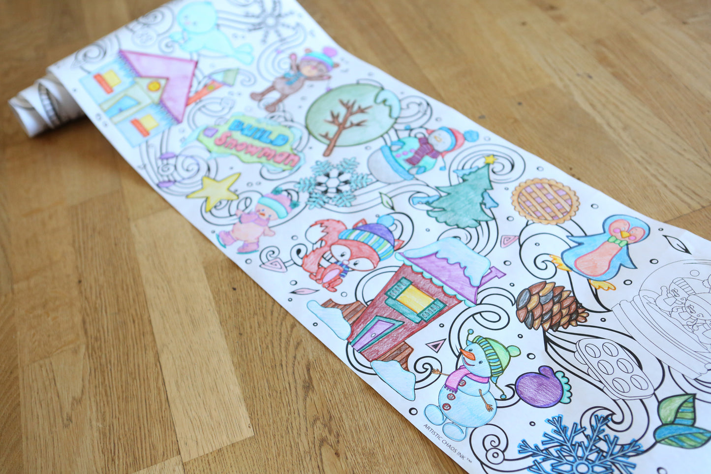 Winter 18-Foot Coloring Roll