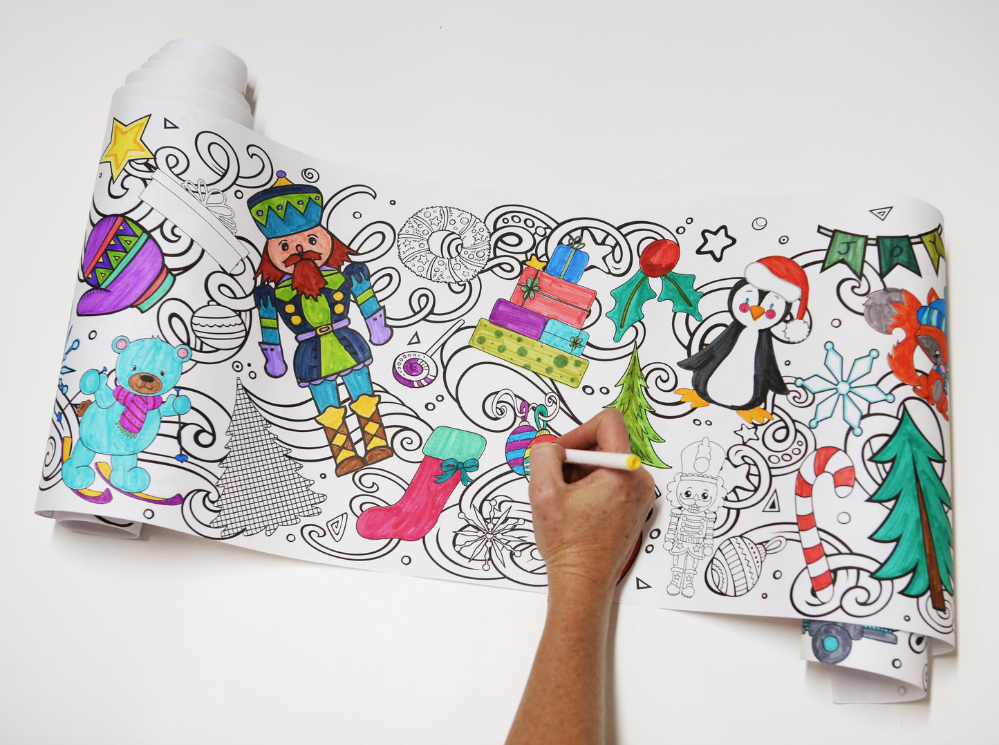 Christmas Holiday 18-Foot Coloring Roll