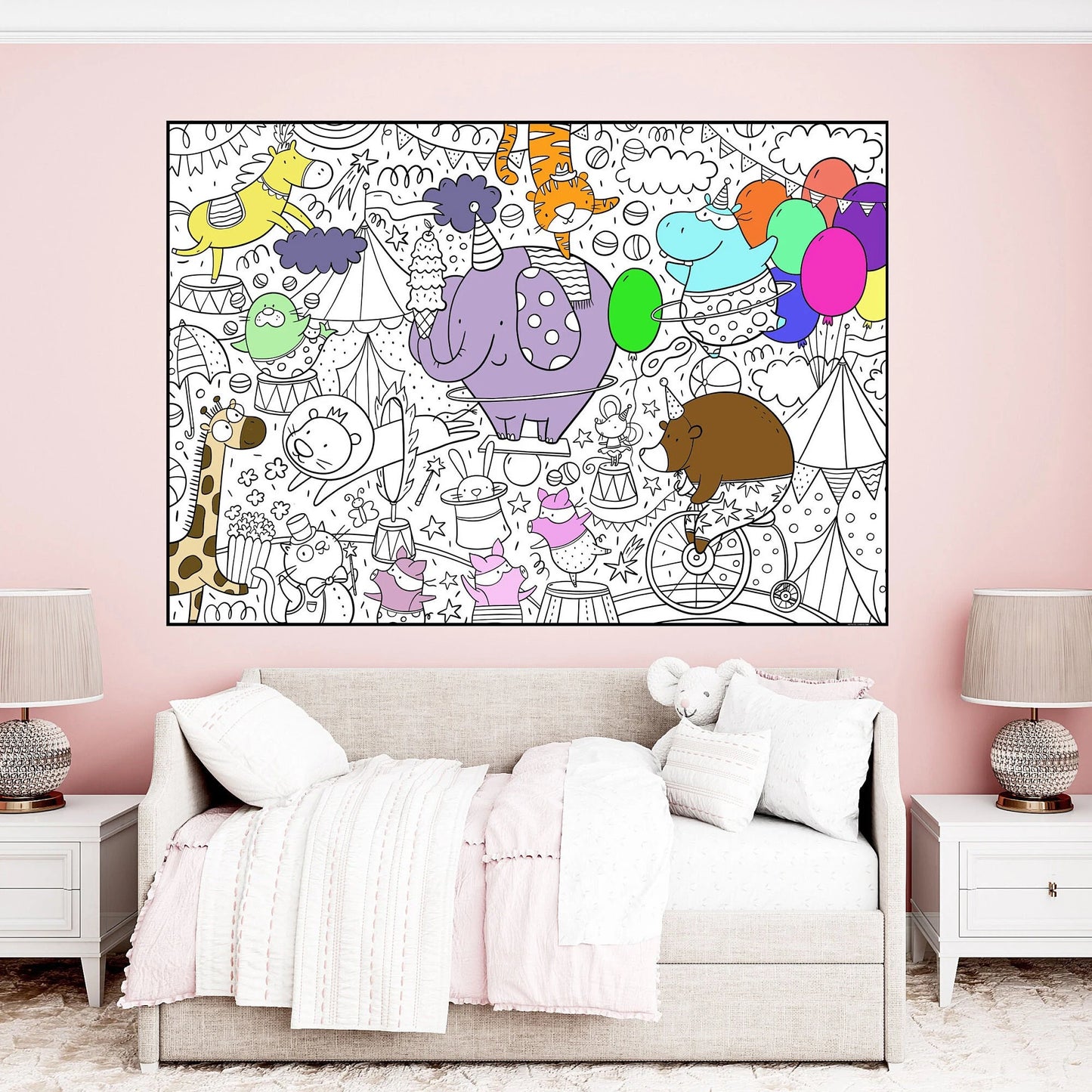Circus Premium Giant Coloring Poster