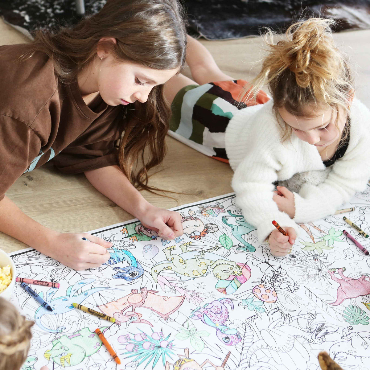 Huge Dinosaur Coloring Banner For Groups | Screen Free Activity