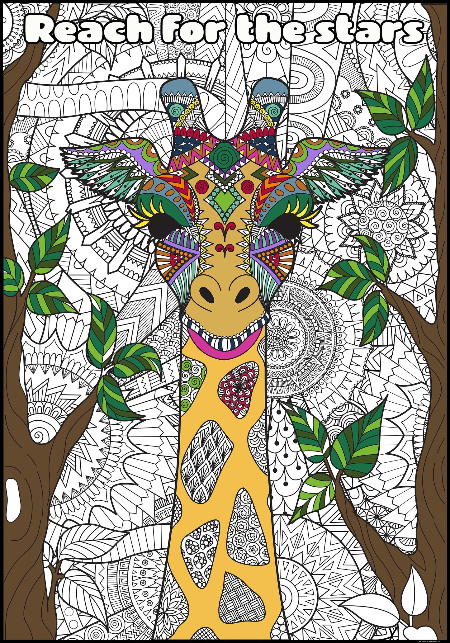 PERSONALIZED Premium ANIMAL Coloring Poster - choose your favorite animal