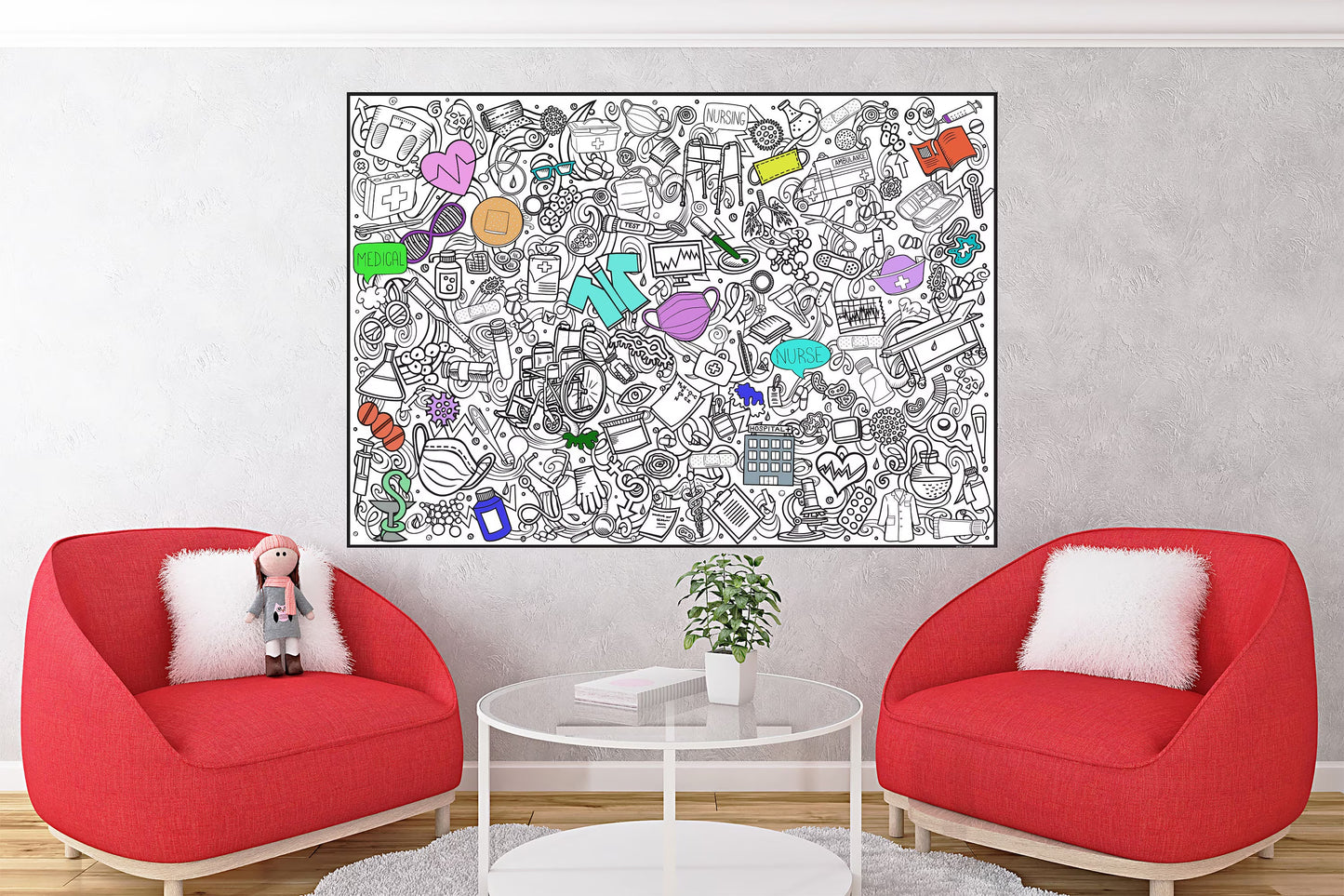 PERSONALIZED Premium Medical Coloring Poster