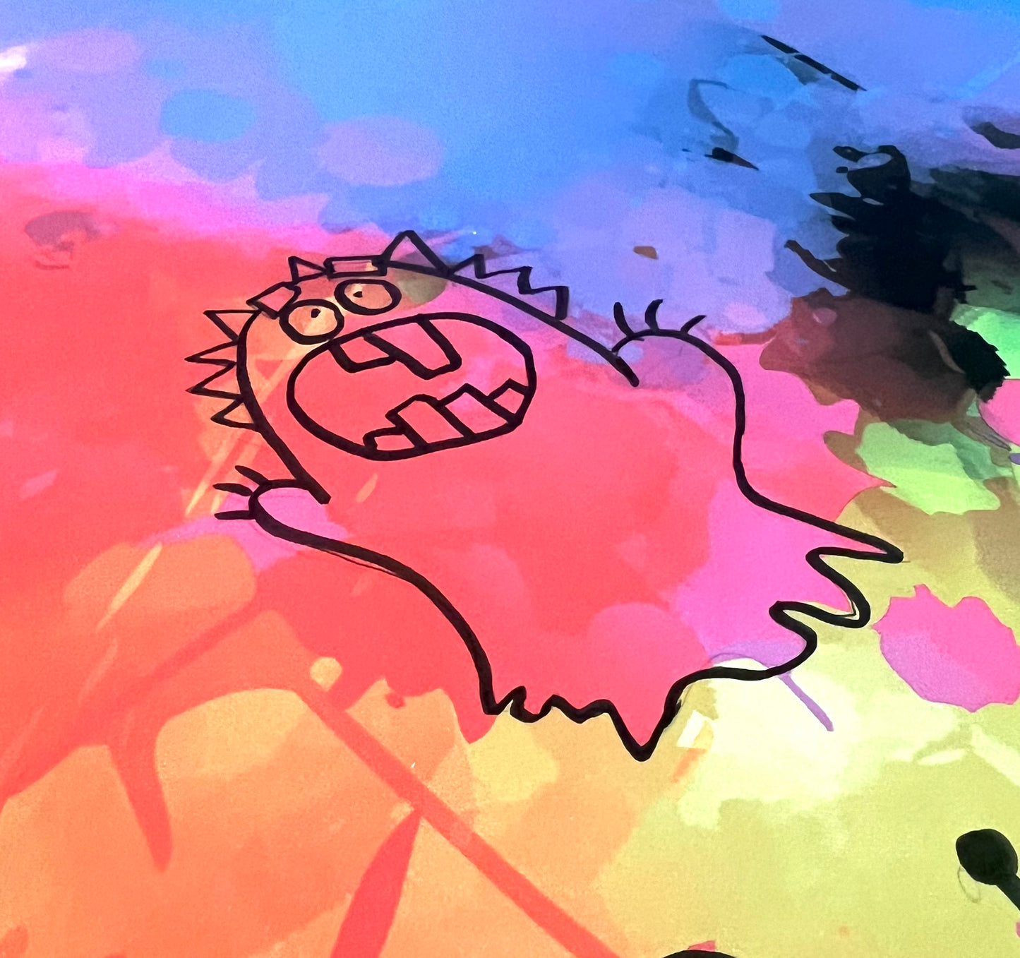 Reverse Coloring Poster - Splat - Premium Paper