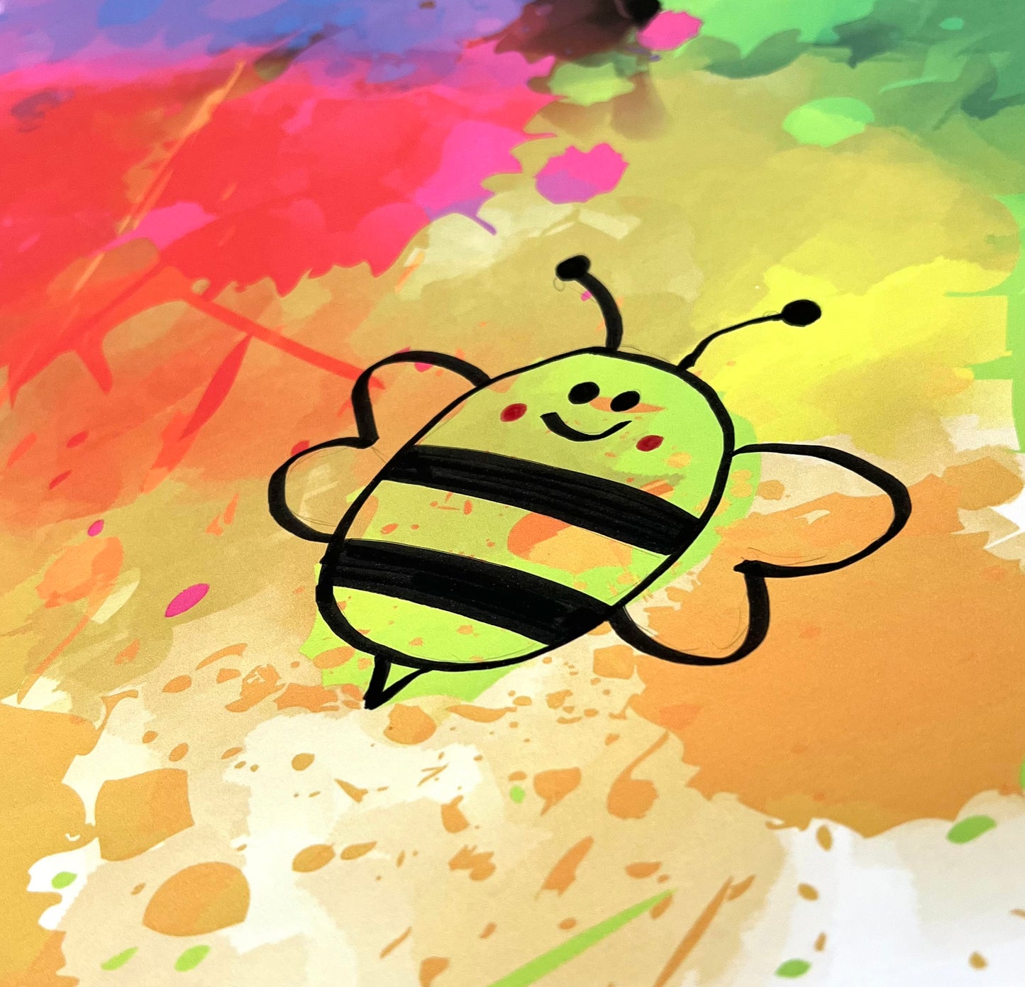 Reverse Coloring Poster - Splat - Premium Paper