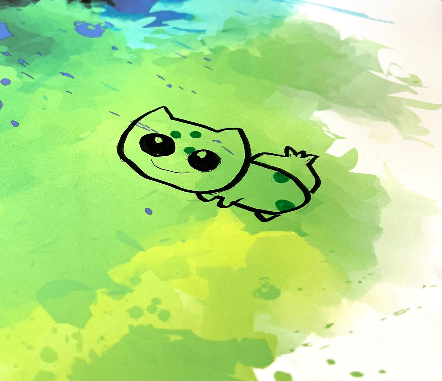 Reverse Coloring Poster - Splat - Premium Paper