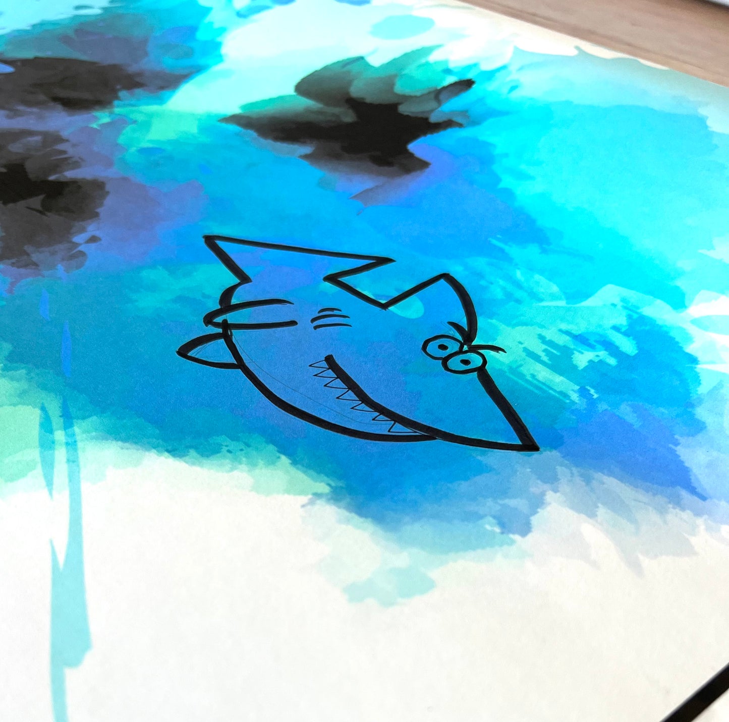 Reverse Coloring Poster - Splat - Premium Paper
