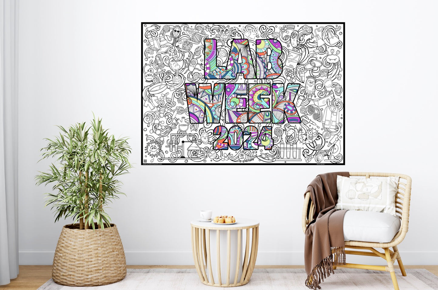 PERSONALIZED Premium Lab Week Coloring Poster