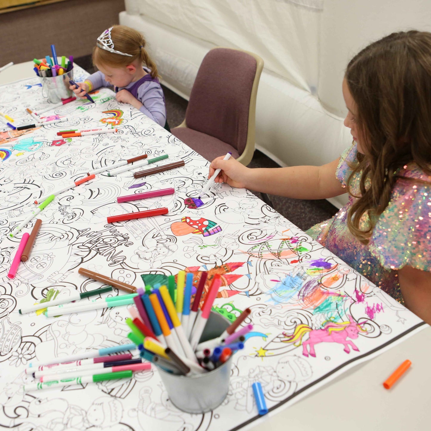 Big Magical Creatures Coloring Banner | Easy No Prep Activity