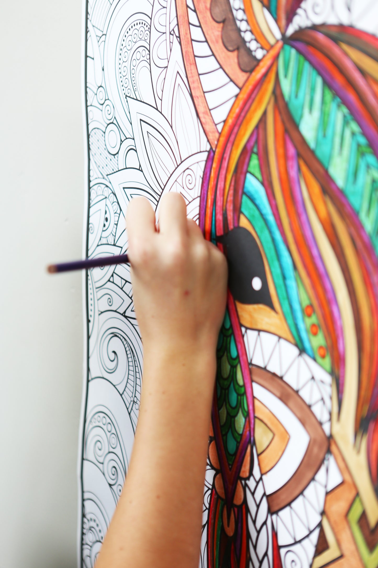 Unicorn Giant Premium Coloring Poster - Whimsical and Magical