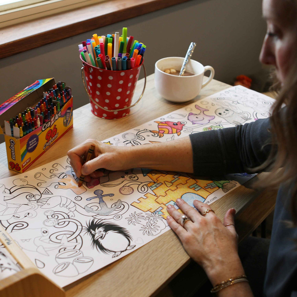 Under the Sea Coloring Roll - 18 Ft long. Great for Group Coloring.