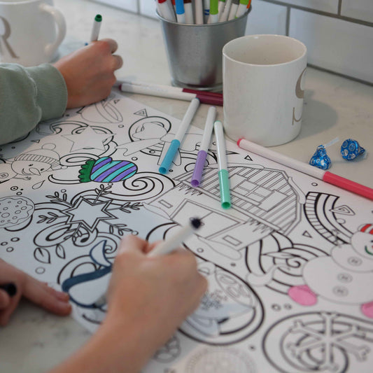 Winter Wonderland 18-Foot Coloring Roll | Indoor Coloring Fun