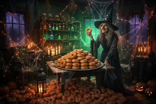 HALLOWEEN and HUNDREDS OF DONUTS!  New Halloween Countdown Poster, and a RECIPE!!