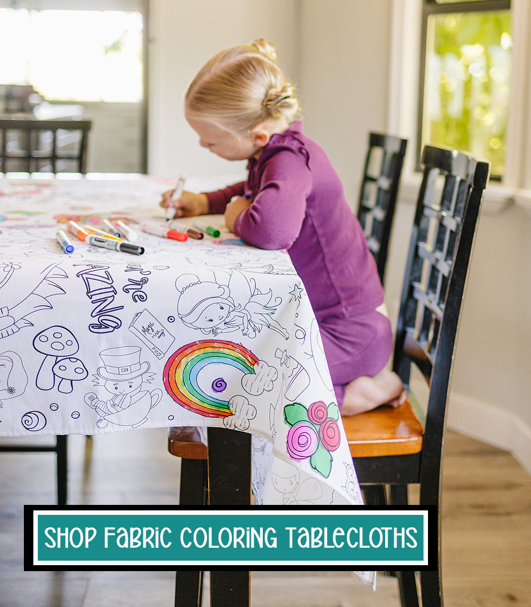 Reusable Coloring Items Reusable Fabric Coloring Tablecloths - Artistic Chaos – Artistic Chaos Ink