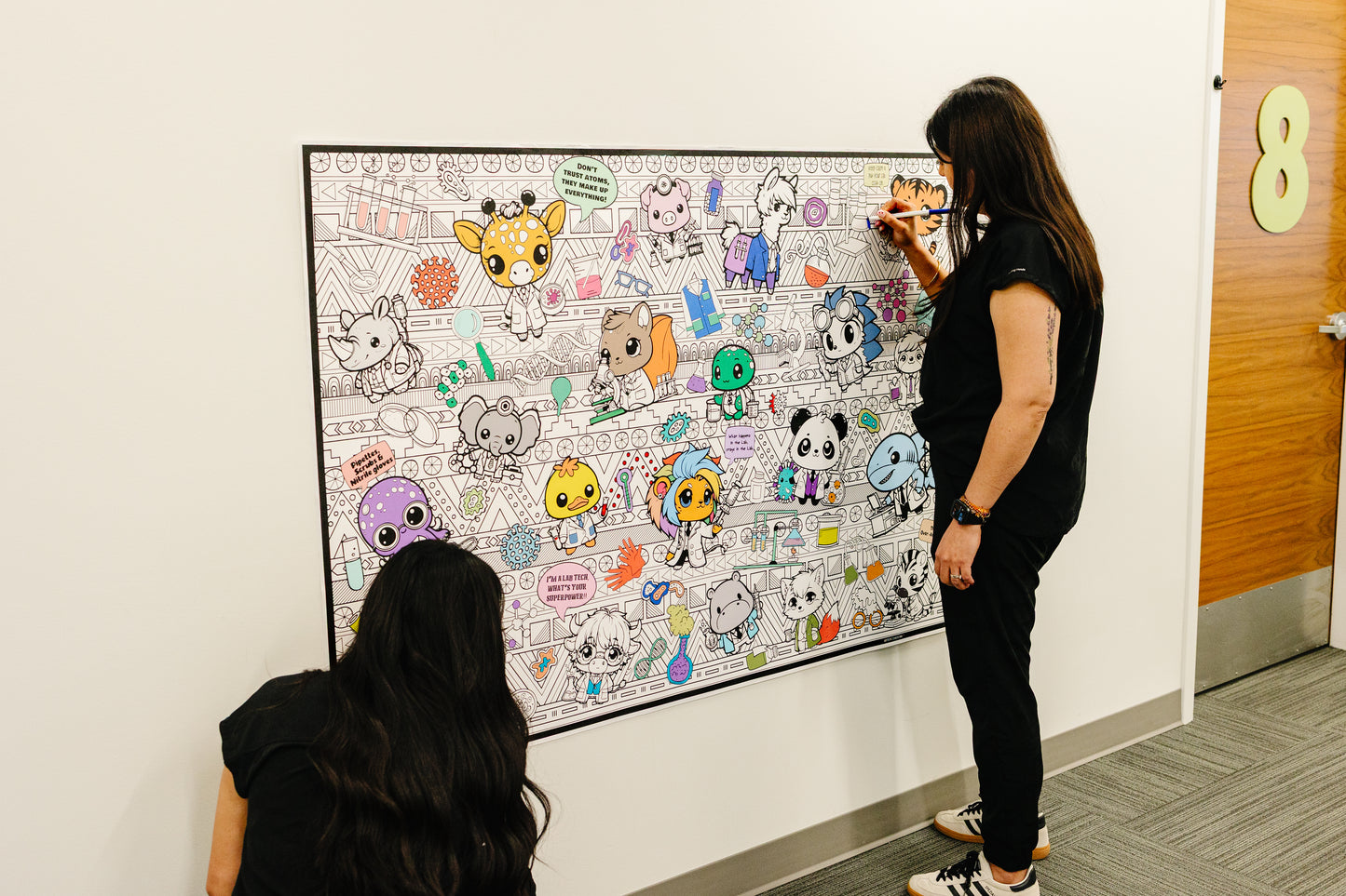 PERSONALIZED Lab Animals Lab Week Coloring Poster | Team Fun