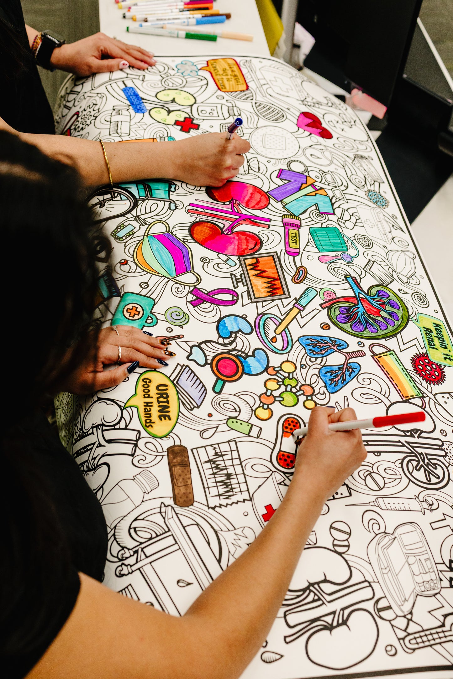 PERSONALIZED Kidney and Dialysis Awareness-Kidney & Dialysis Awareness Coloring Poster – Nephrology Appreciation