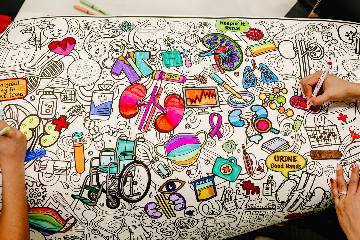 PERSONALIZED Kidney and Dialysis Awareness-Kidney & Dialysis Awareness Coloring Poster – Nephrology Appreciation