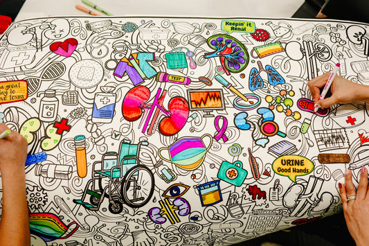 PERSONALIZED Kidney and Dialysis Awareness-Kidney & Dialysis Awareness Coloring Poster – Nephrology Appreciation