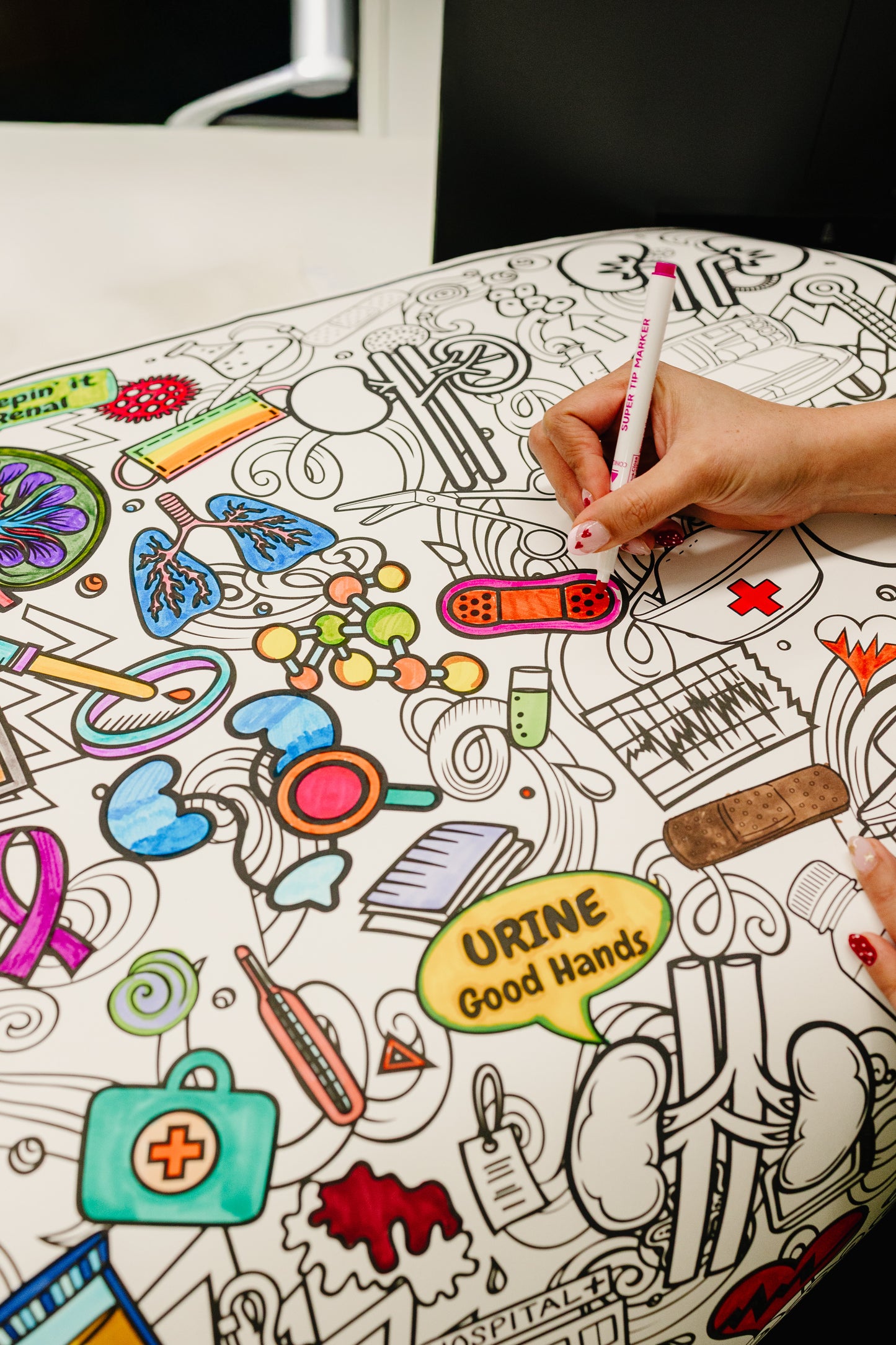 PERSONALIZED Kidney and Dialysis Awareness-Kidney & Dialysis Awareness Coloring Poster – Nephrology Appreciation