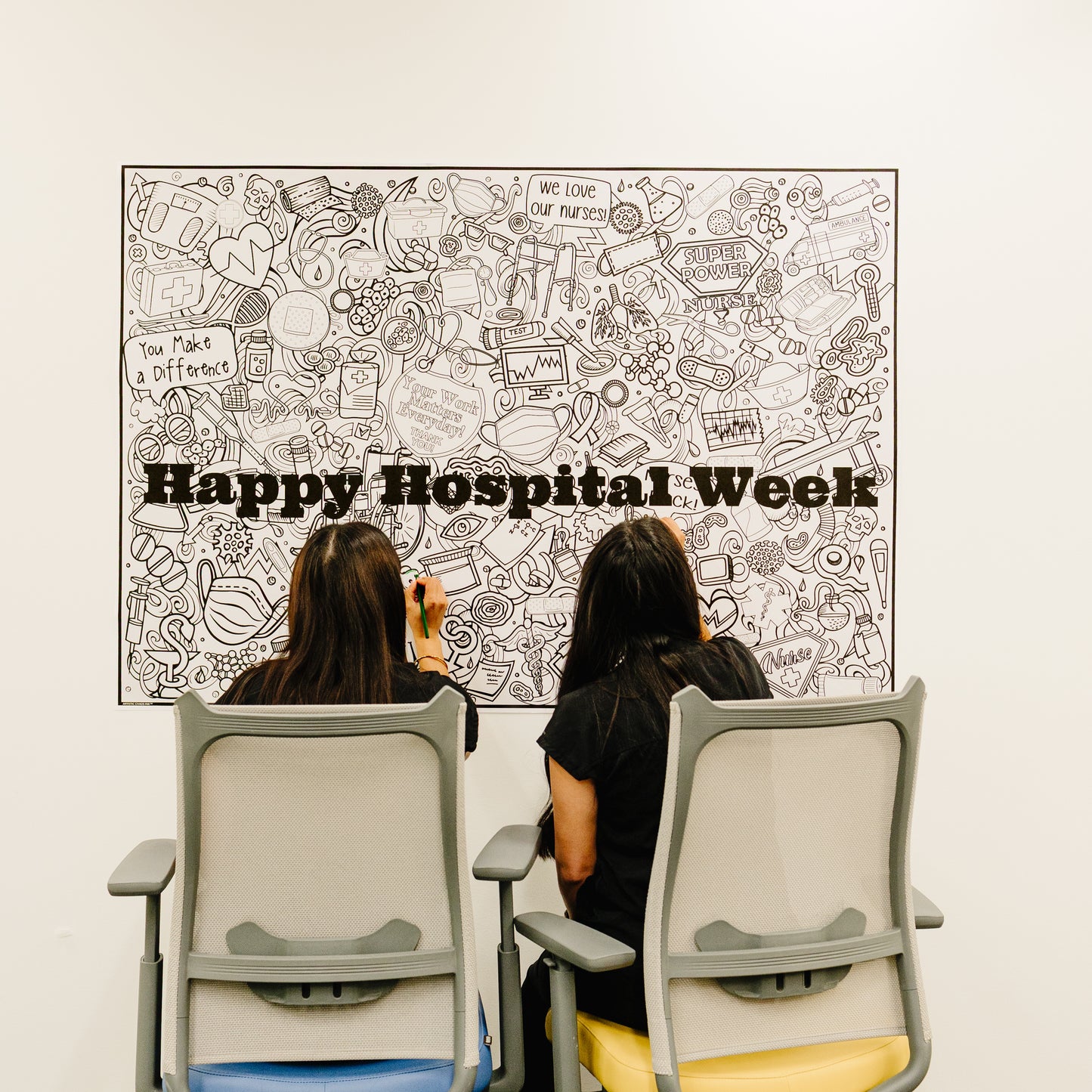 PERSONALIZED Medical Coloring Poster | Healthcare Activity