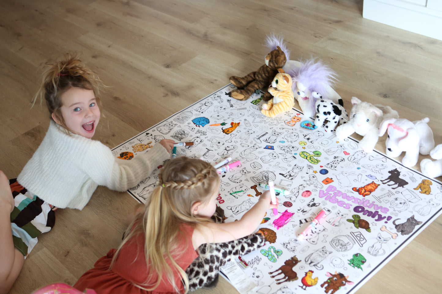 Personalized Giant Pet Coloring Poster | Team Group Coloring