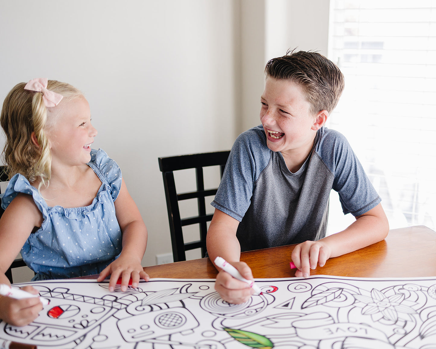 Personalized Giant Boho Hippie Coloring Poster | Group Fu