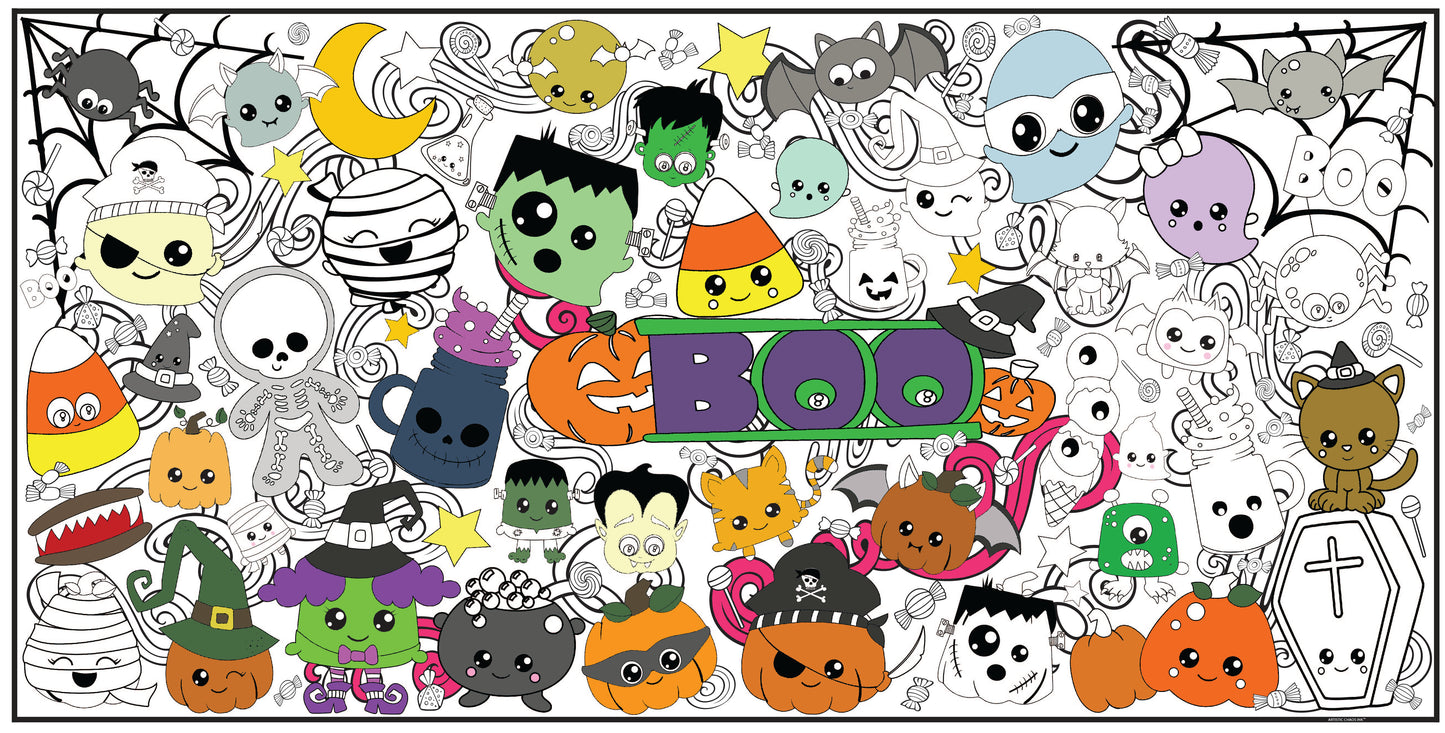 Halloween Coloring Poster