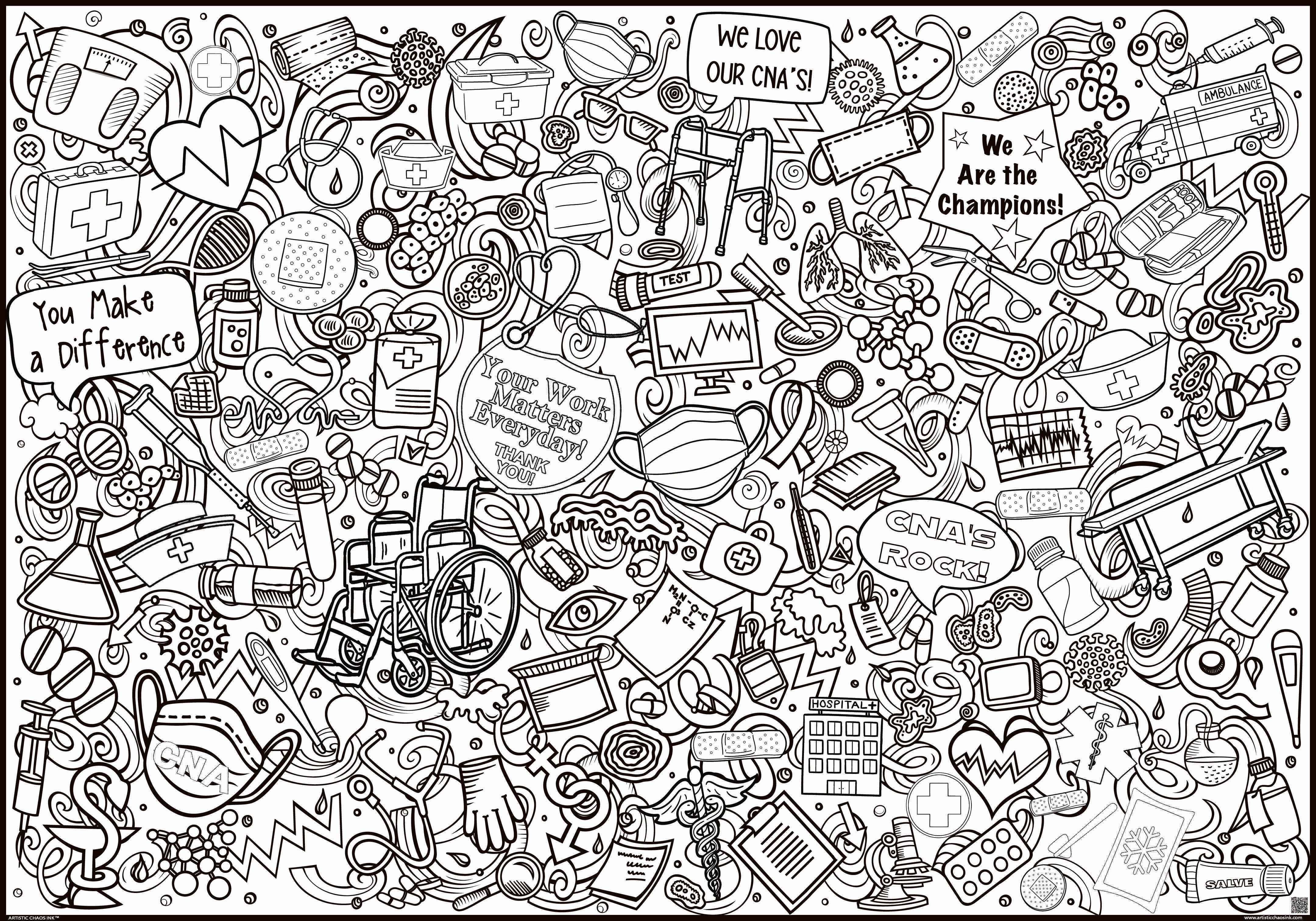 Premium Giant Medical Field Coloring Pages - Artistic Chaos – Artistic ...
