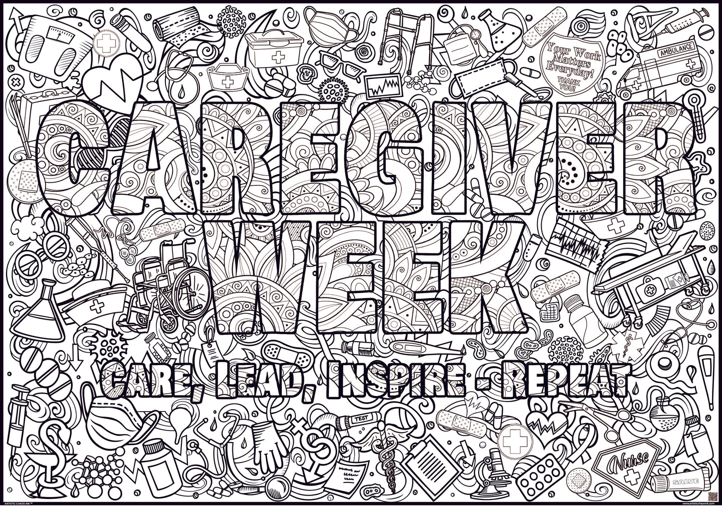 PERSONALIZED  Nurses Week 2025 - Caregivers Week Care Lead Inspire Repeat