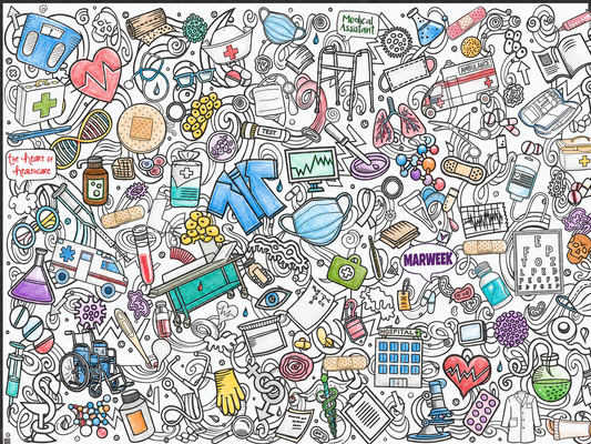 GIANT MA Week Coloring Poster for Groups | #MAR WEEK