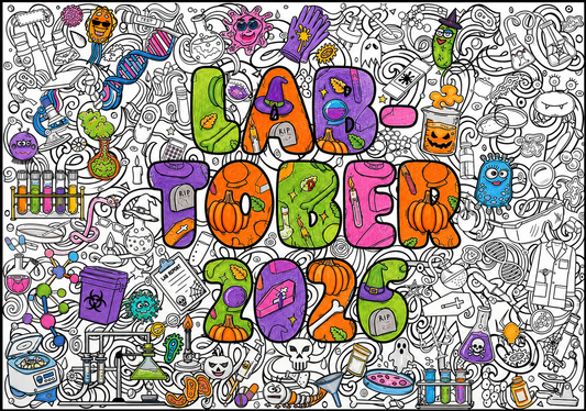 Labtober Giant Coloring Poster | 1/2 to Lab Week