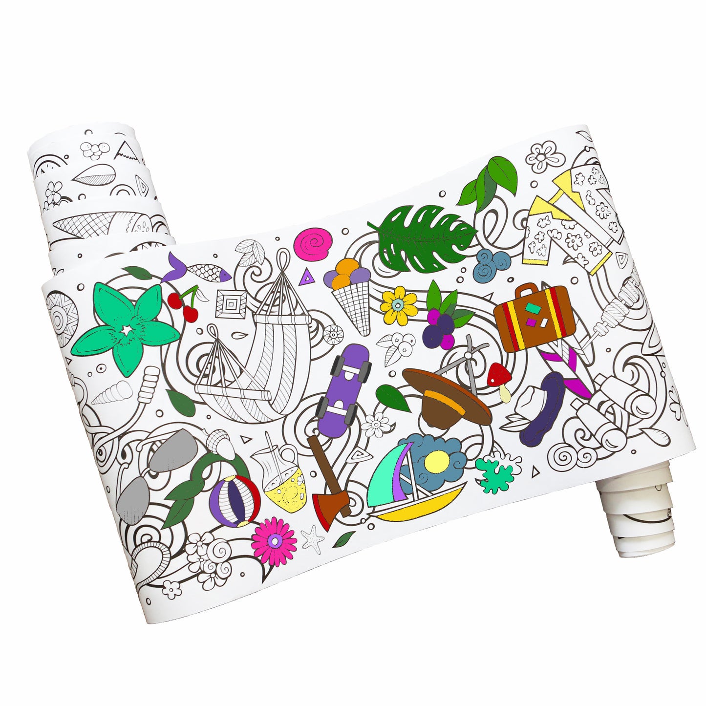 Summer Coloring Poster Roll