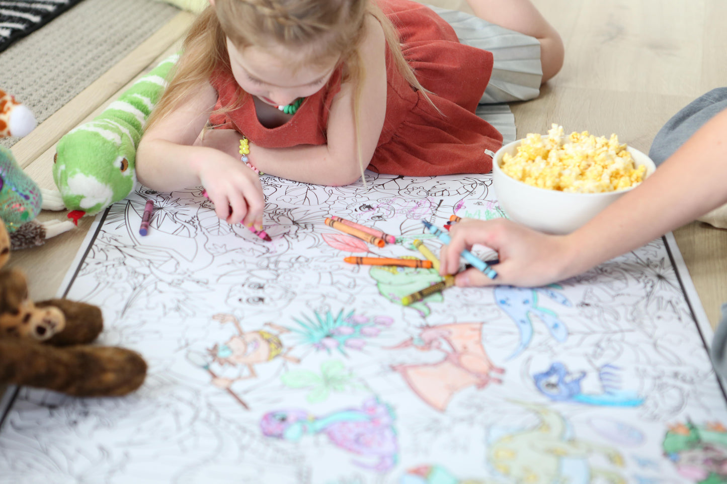 Dinosaur Coloring Poster - Classic Paper