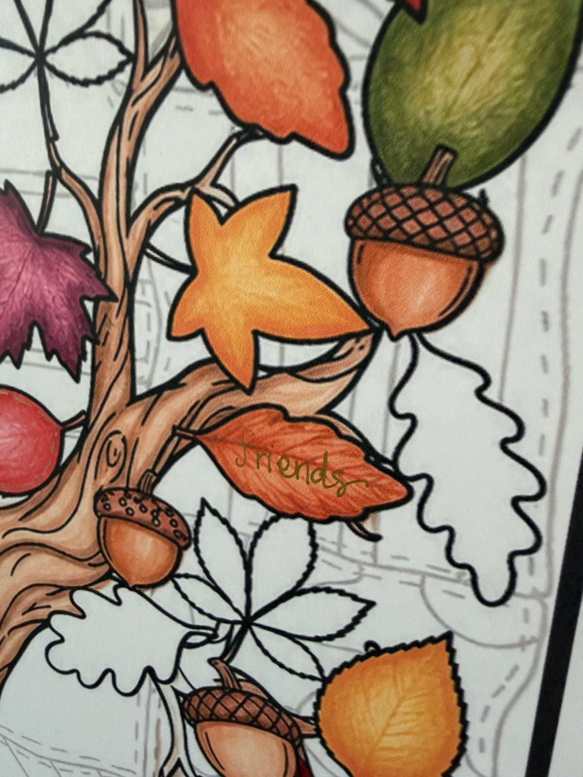 Thankful, Thanksgiving, Tree, Owl, turkey, Leaves, coloring, poster, giant, huge, large