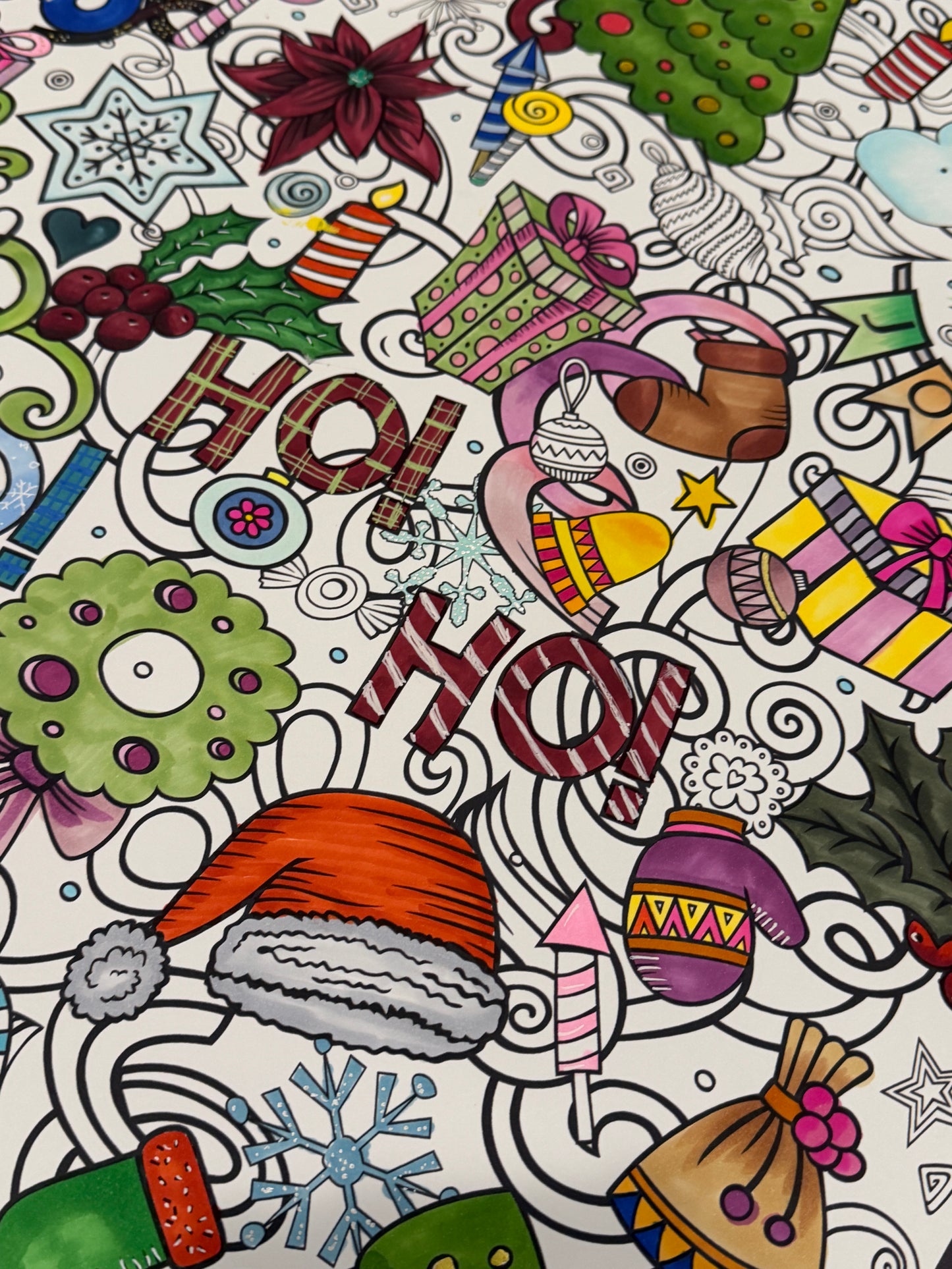 PERSONALIZED Christmas Coloring Poster | Christmas Coloring Fun