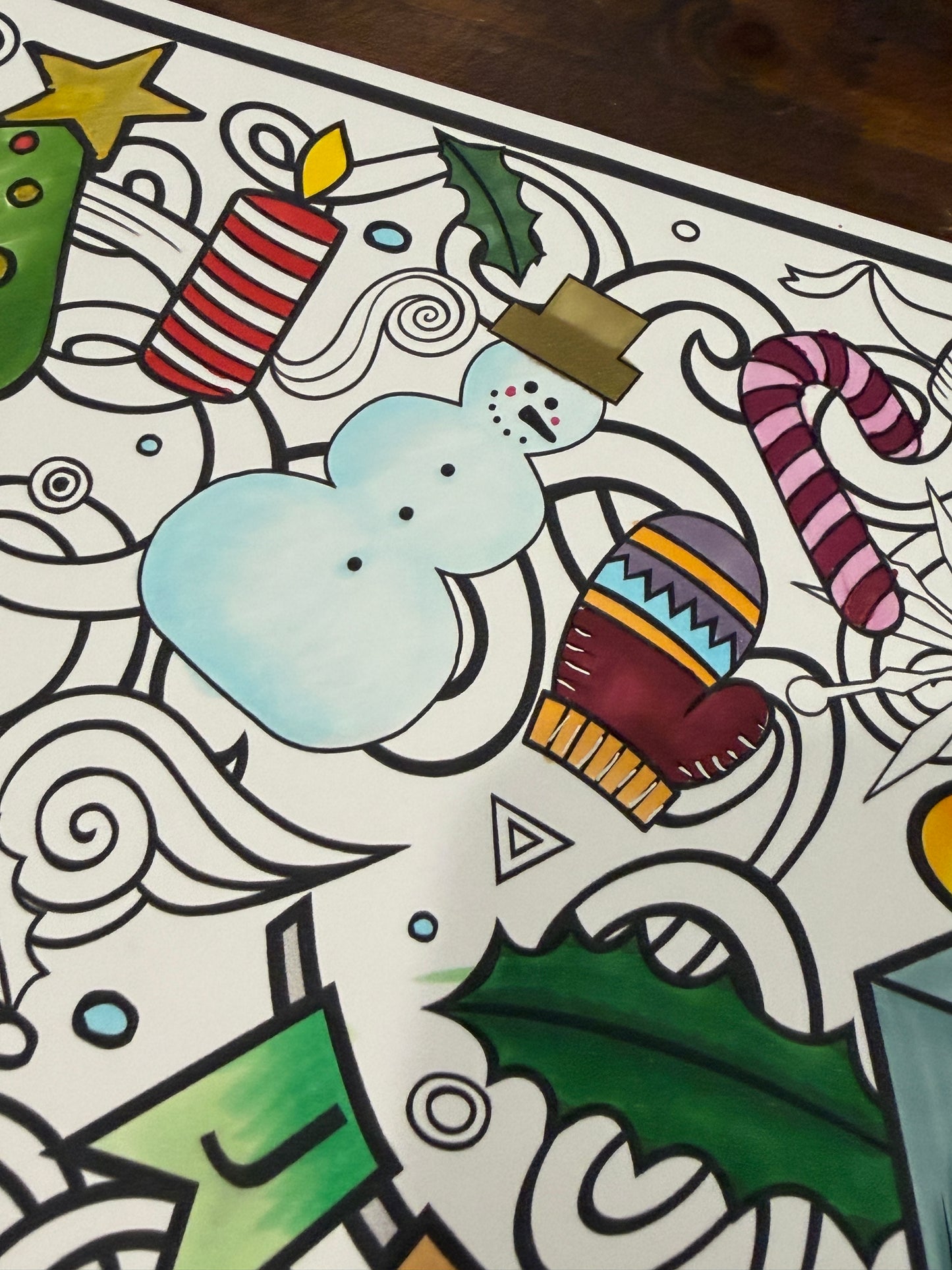 PERSONALIZED Christmas Coloring Poster | Christmas Coloring Fun